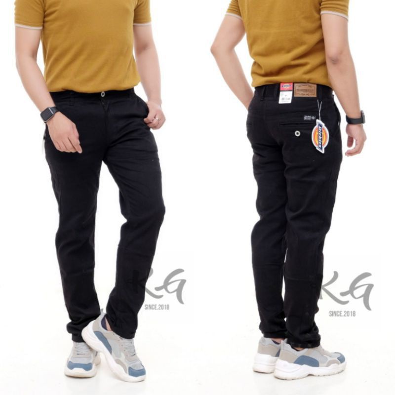 Celana chino panjang pria Dickies premium chinos slimfit celana cino