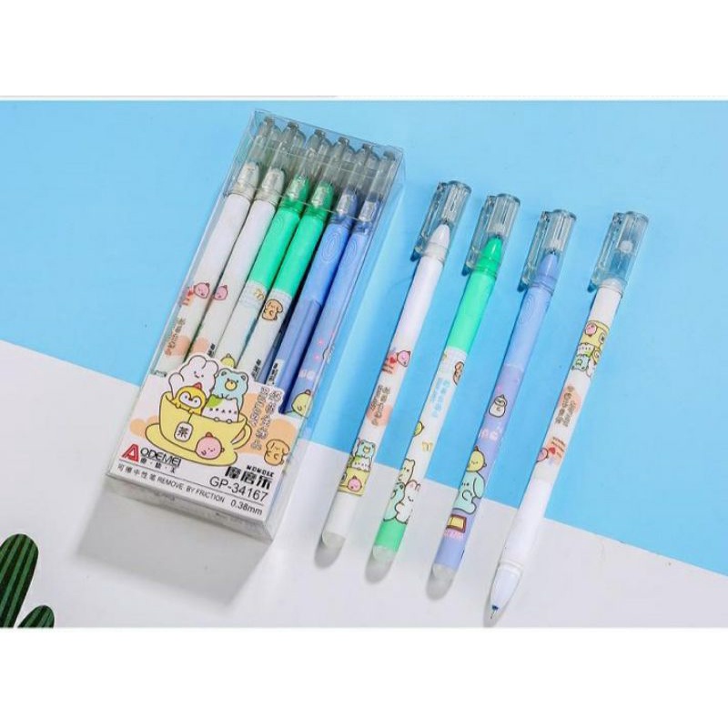 

Pulpen HAPUS Gel Fancy bisa HAPUS Isi 12 Pcs