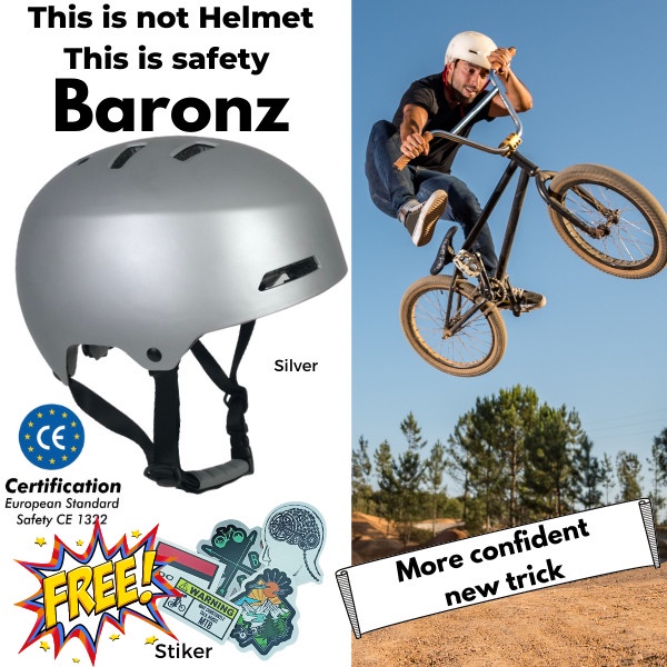 Helm sepeda Singletrek1 BMX DJ Dirt Jump Lamp Rainbow Standart Eropa
