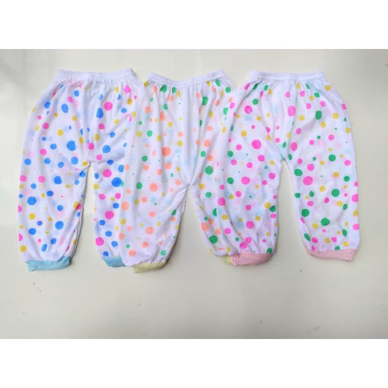 Celana Panjang Bayi Baru Lahir 6 Pcs / Celana Panjang Bayi Anak Motif Polkadot 6 Pcs