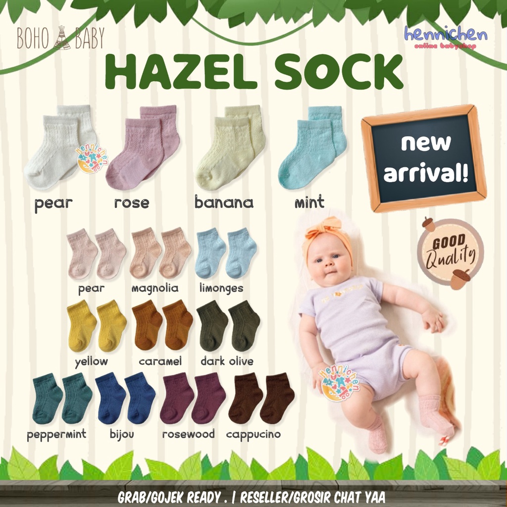 BohoPanna Hazel Socks 0-3Y Rajut Kaos Kaki Sock Bayi Anak