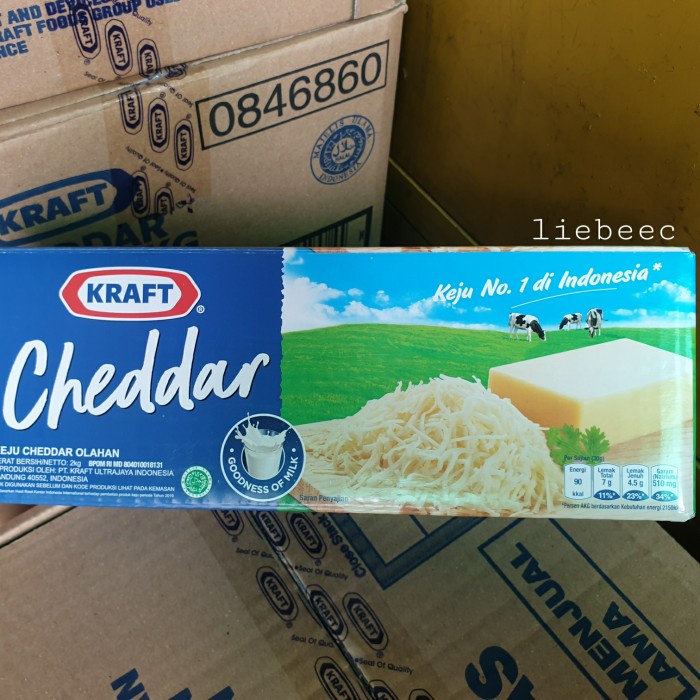 

T0P KRAFT CHEDDAR / KEJU KRAFT CHEDDAR 2KG NICE