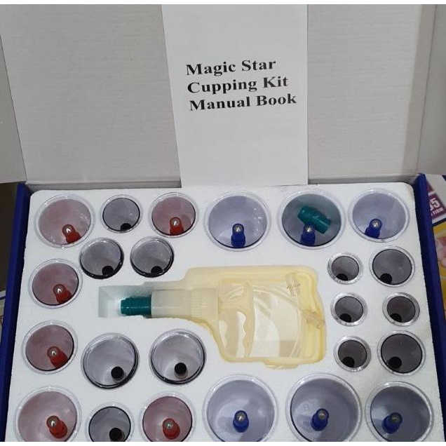 Alat Bekam Magic Star Cupping Kit isi 24 | Kop Angin Hijamah Cupping