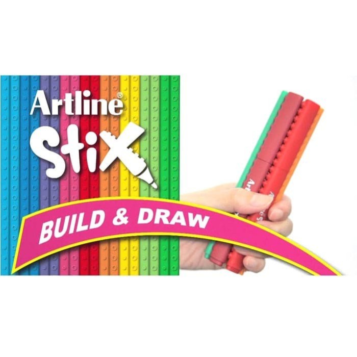 

Artline Stix Brush Marker Set 12 / Coloring Brush / Kuas Warna