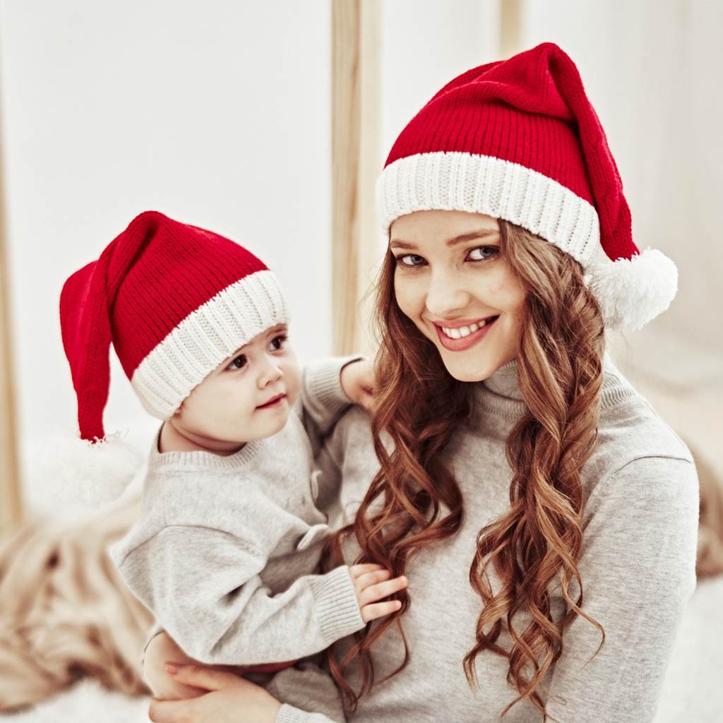 Topi Natal Untuk Orang Tua Dan Anak