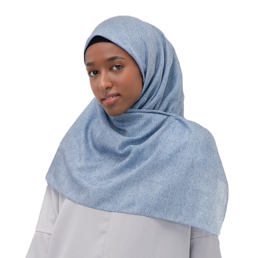 Zoya Scarf Kerudung Hijab Segiempat Savita Medium Aquamarine