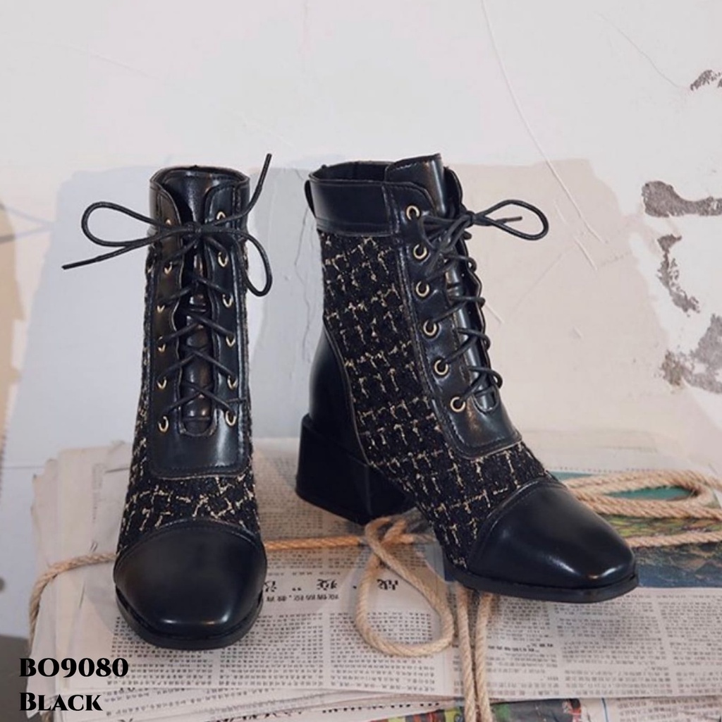 WYN SEPATU BOOTS FLAT KOREA BO9080