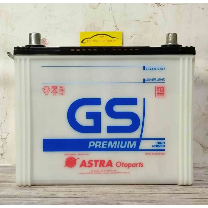 AKI GS ASTRA PREMIUM NS70 ACCU GS PREMIUM BASAH PS135 CANTER FUSO