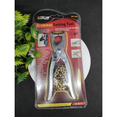 PEMBOLONG SABUK MATA ITIK BESI VISKING DK-008 // TANG PLONG GESPER // GROMMET VISKING