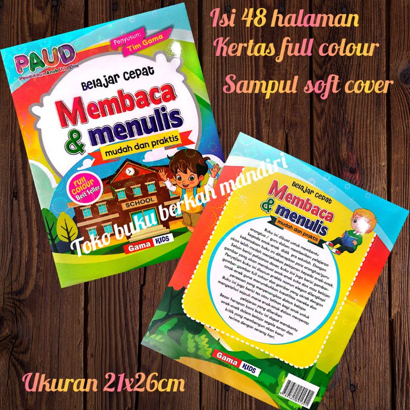 buku belajar cepat membaca&amp; menulis mudah dan praktis 48 halaman