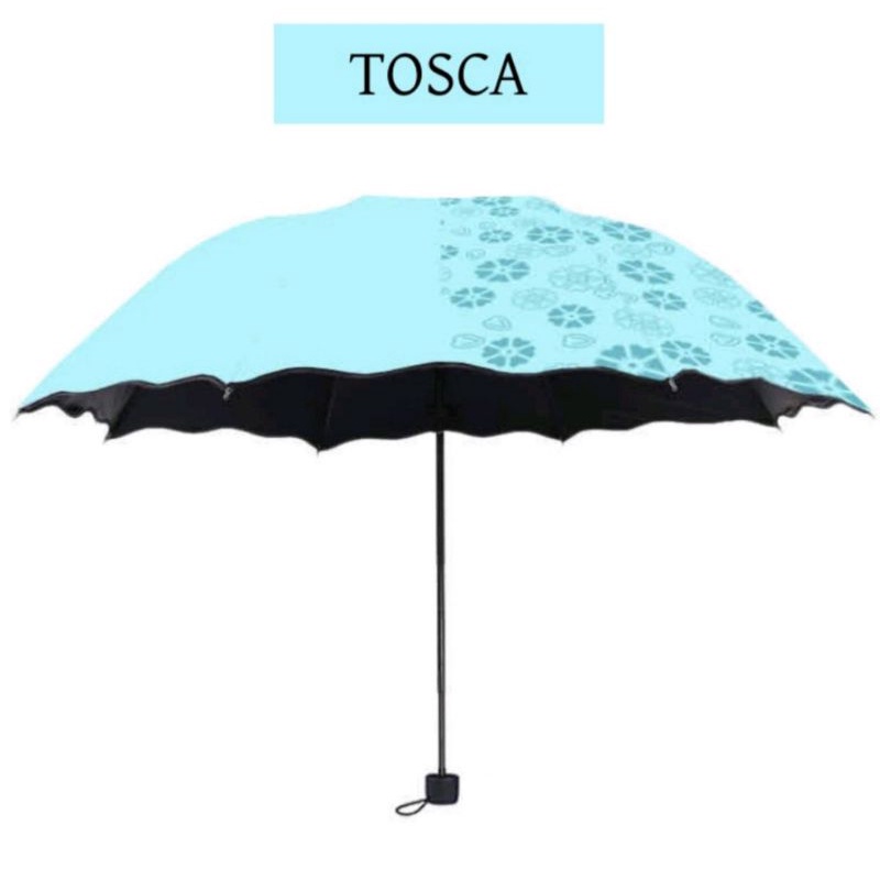 payung lipat magic berubah motif kena air