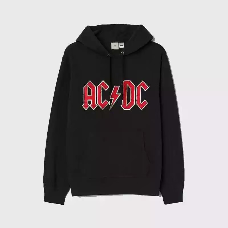 AC DC Hoodie Sweater Pria Back in Black ACDC Distro Terbaru Black PREMIUM  |Sweater Jumper Wanita Pria Bisa COD