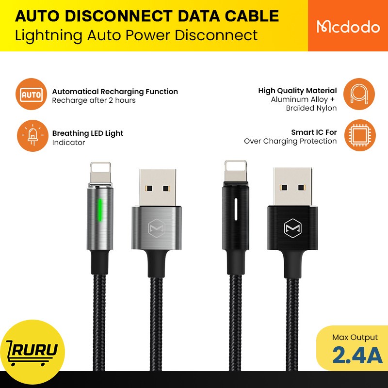 Mcdodo Auto Power Off Data Cable for Lightning