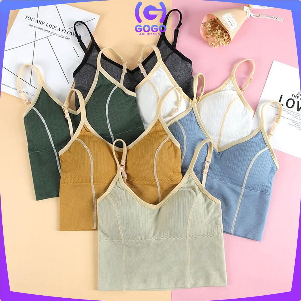 GOGO-P66-P68 BH / Bra Baju Wanita Tanpa Kawat Bahan Halus Pakaian Dalam Bralette / Bra Push Up