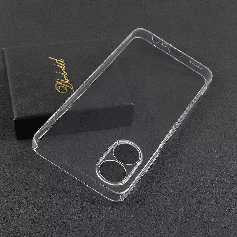 PROMO Paket 2IN1 Casing For OPPO A17 SoftCase Clear Free Tempered Glass Layar FIDS STOR