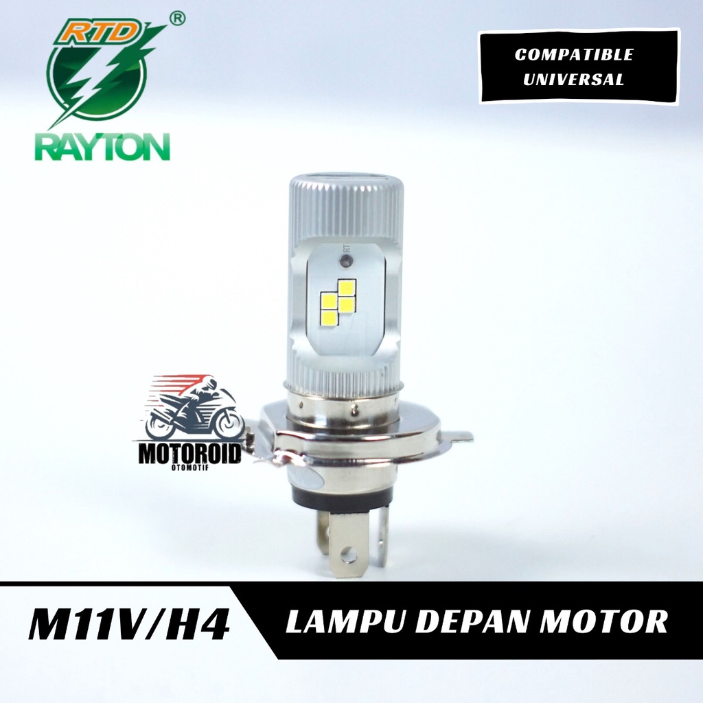 LAMPU RTD M11V-H4 8 MATA LED MOTOR BEBEK MATIC RAYTON Power 9W 8L