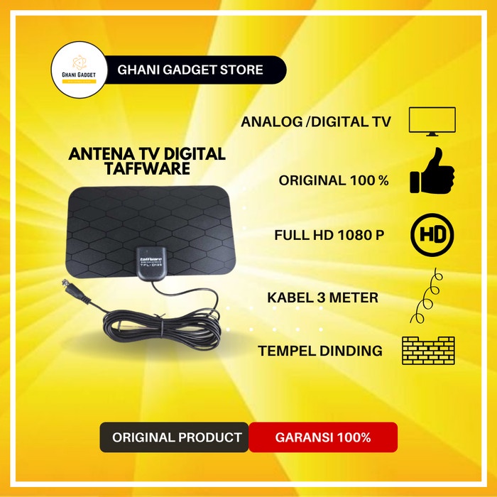 Paket Set Top Box + Antena + Penguat Sinyal Tv Digital Analog Tabung