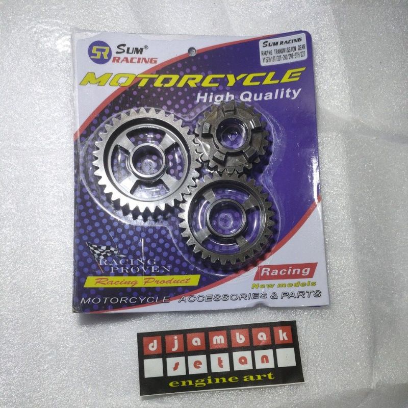 Jual Gigi rasio MX king / Vixion / jupiter mx old gear ratio 1 2 5 dan