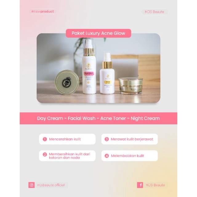 paket luxury acne glow MeyJS beaute by MJS