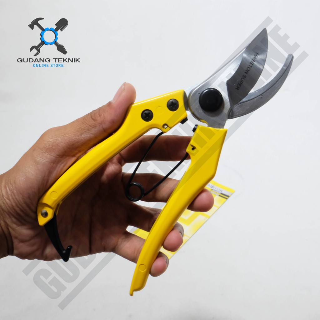 Pruning Shears Stainless Steel Super 1353-001 HASSTON PROHEX / Gunting Dahan Ranting Bunga Tanaman Pohon Bonsai Teflon 1353 001 HASSTON PROHEX