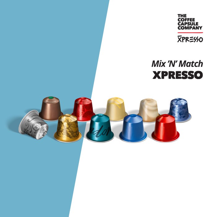 

XPRESSO CAPSULE MIX - 10 KAPSUL PILIHANMU - NESPRESSO COMPATIBLE