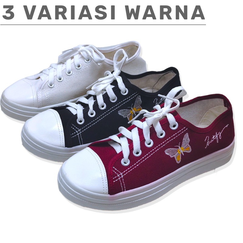 Sepatu Sneakers Kanvas Butterfly - A5