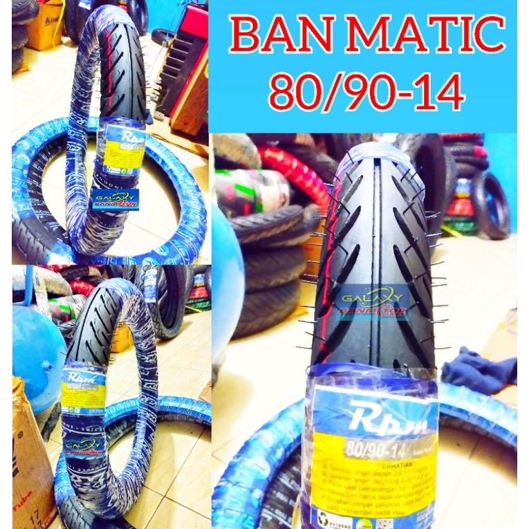 BAN MONTOR MATIC 80/90-14 ban Montor honda beat vario mio spin scupy fino xeon spin ban luar ring 14