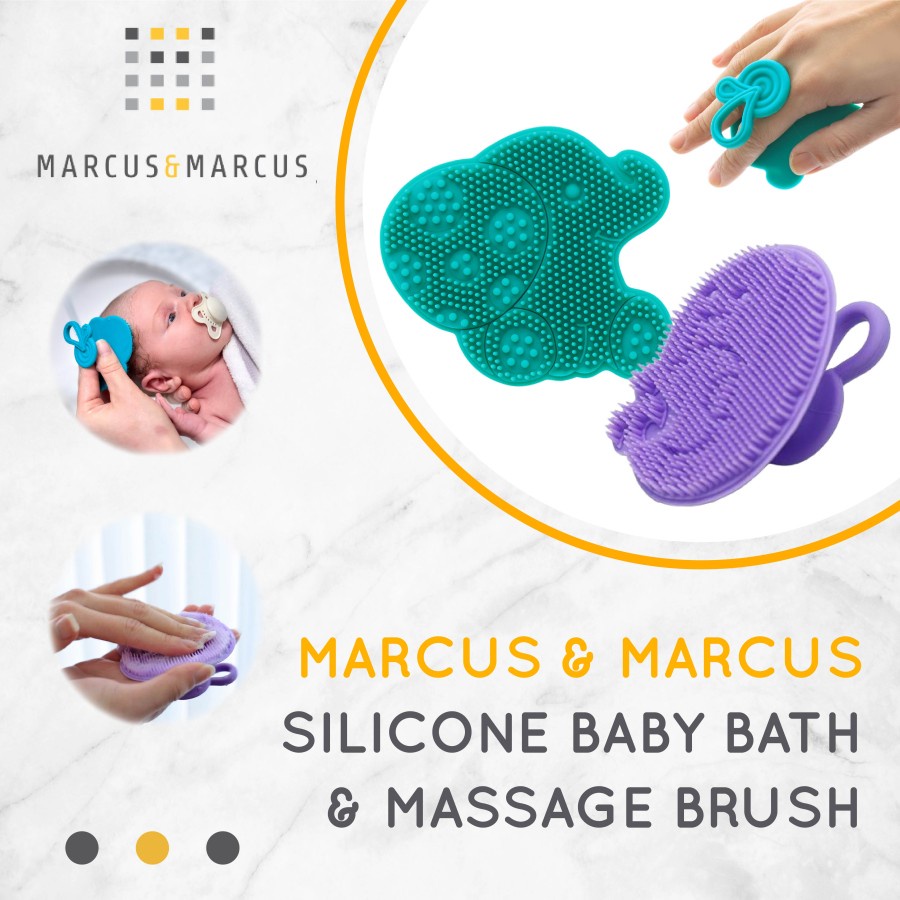 Marcus &amp; Marcus Silicone Baby Bath &amp; Massage Brush