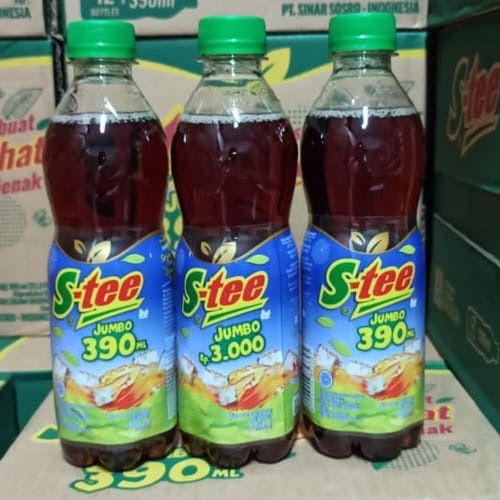 S-TEE JUMBO MINUMAN TEH KEMASAN BOTOL 390ML [SWEETSPACE]