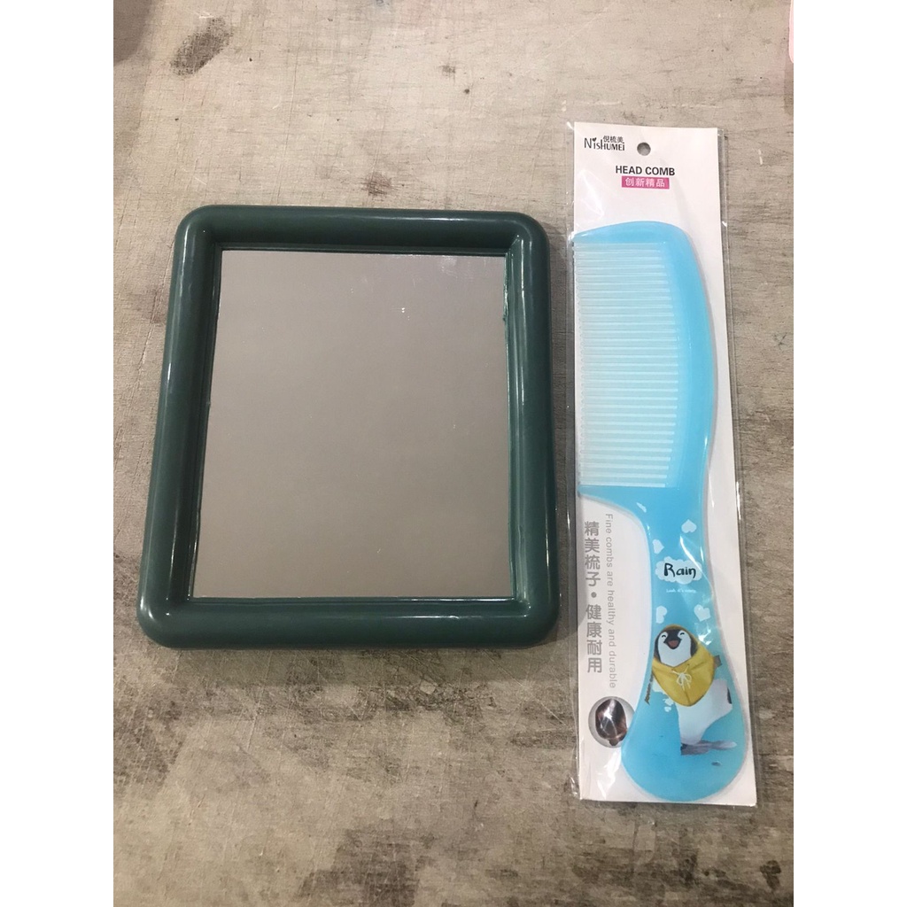 PAKET GANTENG!!! SISIR RAMBUT SISIR KARAKTER BERGAMBAR + KACA PENNY