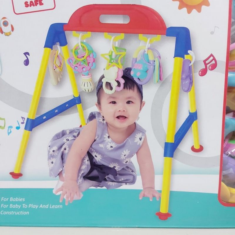 My Baby Toys Play Gym Edukatif - Mainan Kado Kerincingan Rattle Bayi Playgym Edukasi