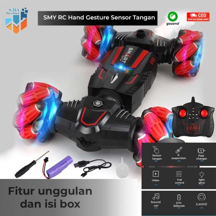 RC Hand Gesture Sensor Tangan Mainan Mobil Remote Control Offroad
