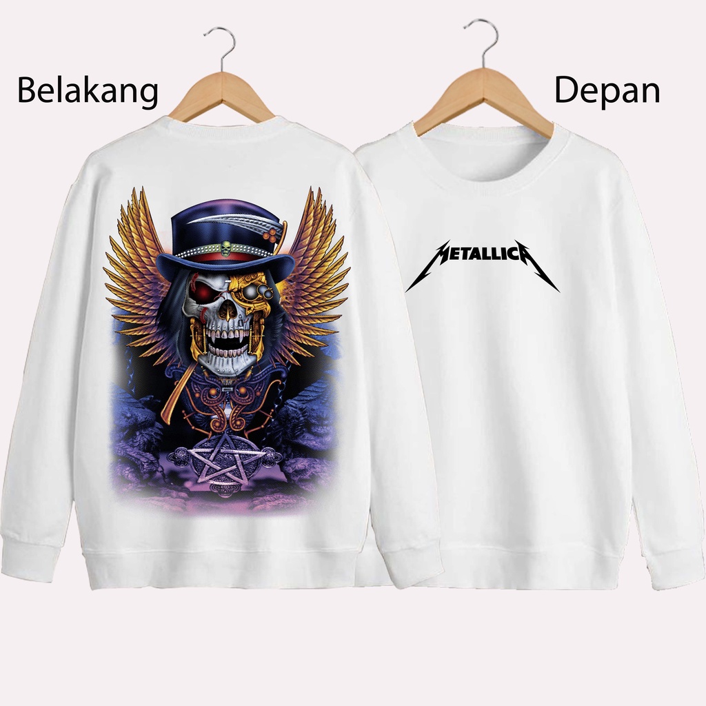 SWEATER UNISEX DB METALICA PRIA DAN WANITA SWEATER JUMBO