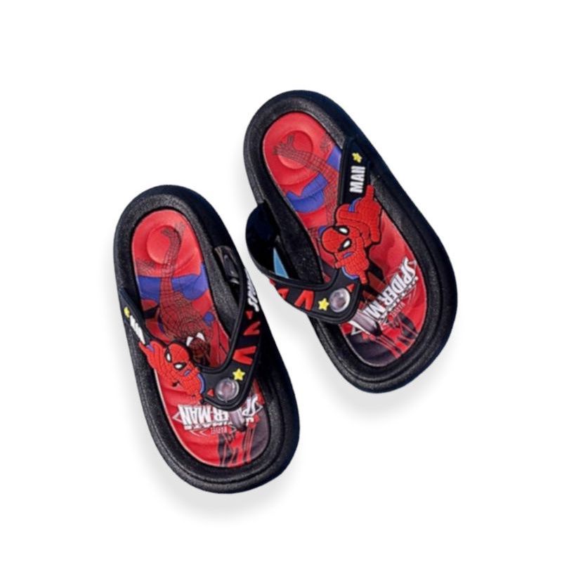 Sandal Jepit Anak Laki Laki Motif Spiderman Sandal Anak Super Hero Sandal Karet Anak Cowok Import Terbaru Viral