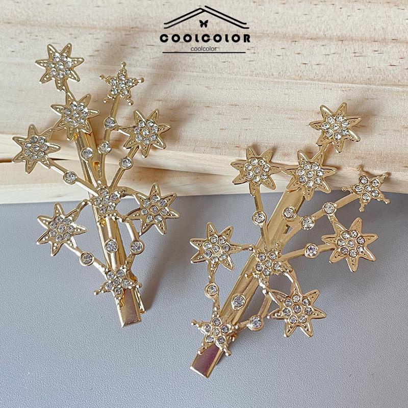 COD❤️Jepit Rambut Korea Wanita Fashion Motif Terbaru Full Bintang Permata Zirkon original- cl