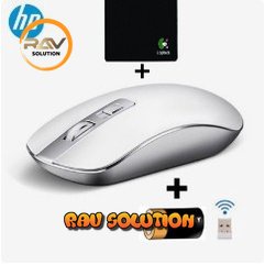 SUPER PROMO Mouse Wireless HP S4000 SIilent Klik+1Mousepad+1AA Bateari  - RAV SOLUTION