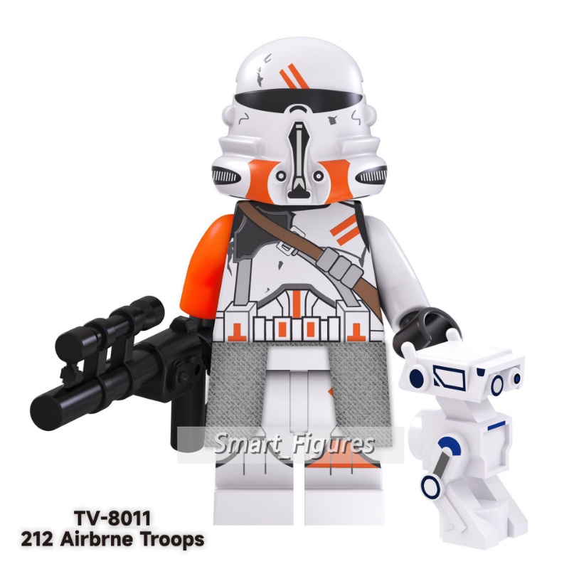 Mainan Action Figure Star Wars Minifigures 212 Clone Trooper Ahsoka Darth Vader Boba Fett Mandalorian TV6102