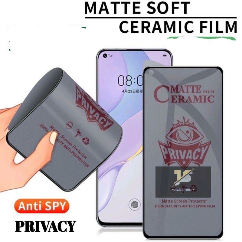 anti spy privacy matte ceramic oppo A17 A17K A57 A77S A77 A77S A97 A96 A76 A56 A16 A16K A15 A15K A52 A53 A53S A54 A55 A74 A95 A92 A91 A83 A71 A31 A37F A33 A1K A11K A12 A3S A5S A5 2020 A9 2020 anti minyak fullayar