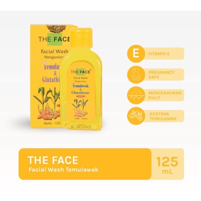 FACIAL WASH TEMULAWAK THE FACE ORIGINAL BPOM