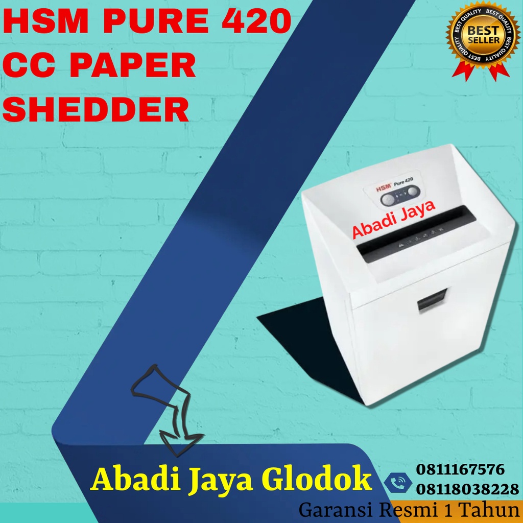 

HSM PURE 420 CROSS CUT PAPER SHEDDER