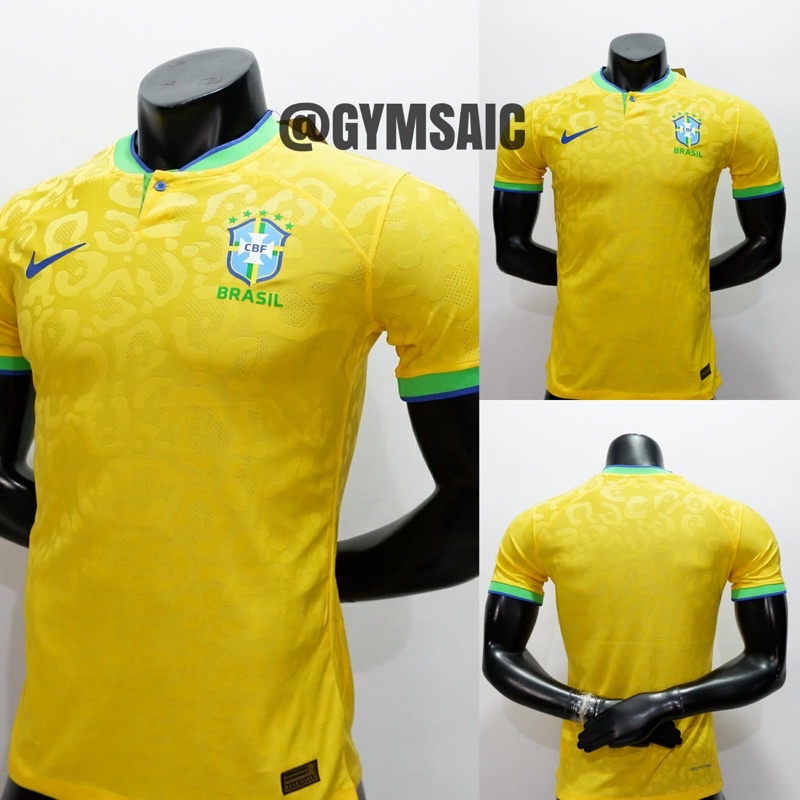 Jual PLAYER ISSUE - JERSEY BRASIL HOME 2022 2023 WORLD CUP - BAJU BOLA ...