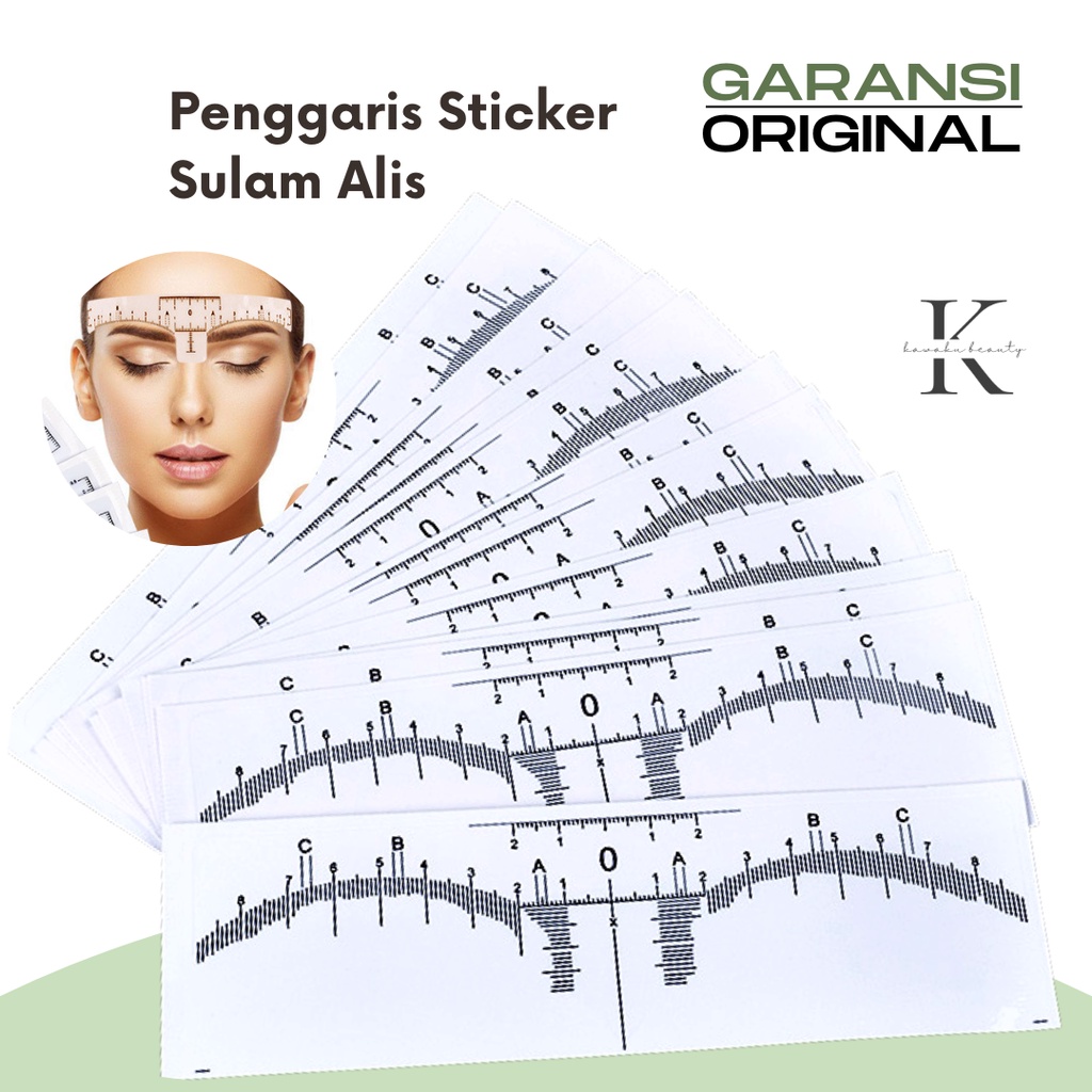 STIKER PENGGARIS SULAM ALIS Standard / Nosebridge / Eyebrow Ruler Sticker