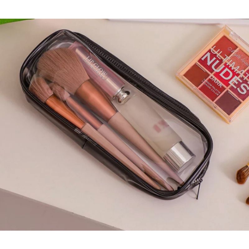 Tempat makeup pouch mika transparan
