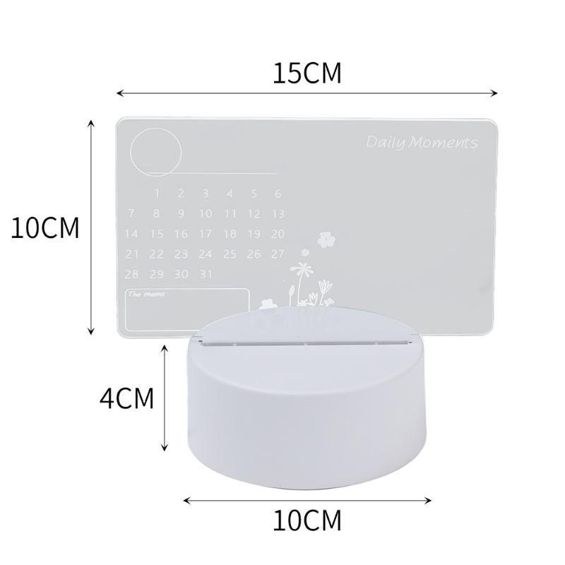 Papan Pesan LED Kreatif Dengan Lampu Malam / USB / Power / Kalender Untuk Dekorasi