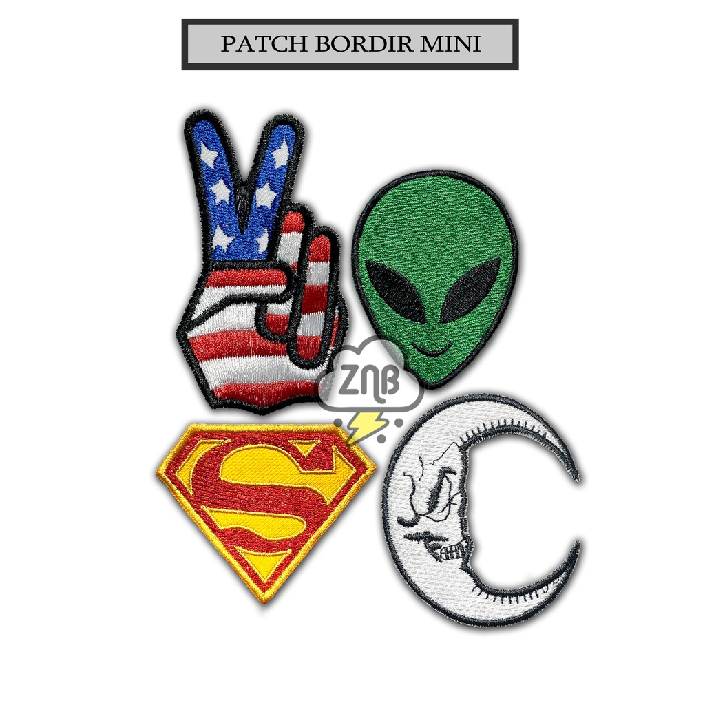 PATCH BORDIR KECIL PATCH LUCU EMBLEM KEREN BEST QUALITY