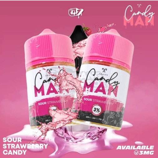 CANDYMAN STRAWBERRY 60ML 3MG BY FVS X TNT  ORIGINAL