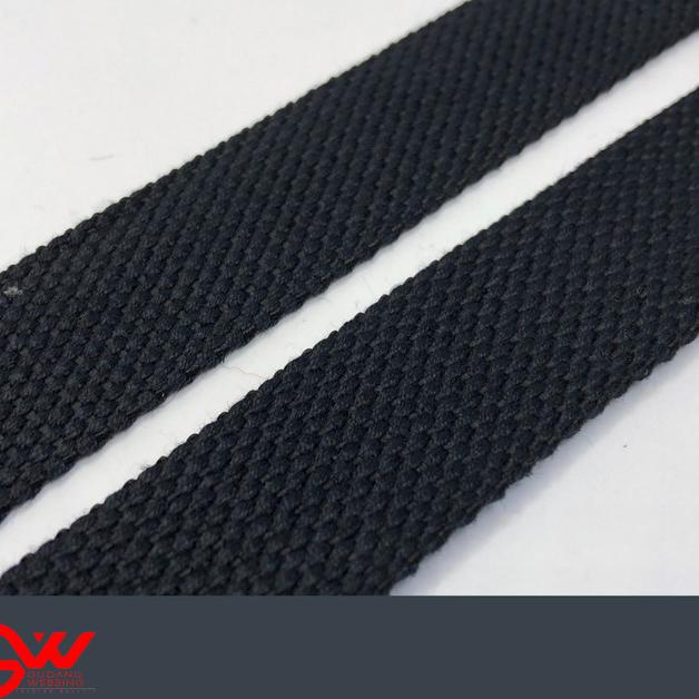 Tali Webbing Katun 2,5 cm - Hitam