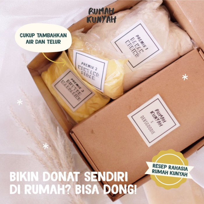 

Tepung Premix Donat Kentang Premium 250Gr + Kentang Segar + Butter