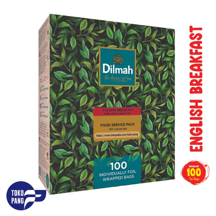 

DILMAH ENGLISH BREAKFAST 100 TEA BAGS ENVELOPE