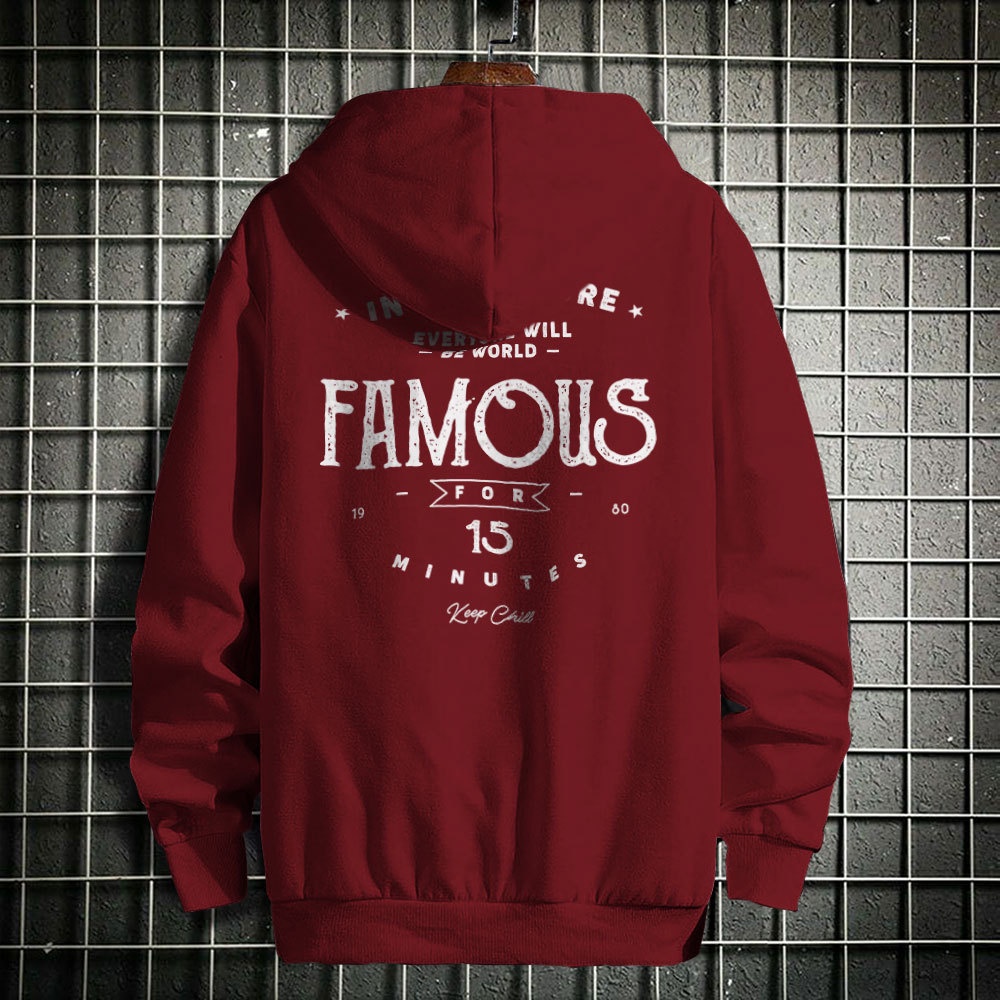 Fortklass Famous Outerwear Unisex Hoodie Sablon Pria Premium Jaket Pria Jumper Hoodie